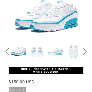 Nike X Undefeated Air Max 90